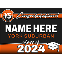 York Suburban Graduation Sign