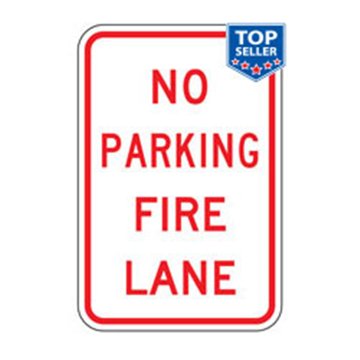 No Parking Fire Lane Sign
